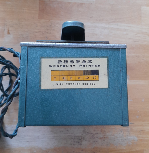 Photax Westbury Contact Negative Printer Vintage Film Developer With Box - Picture 6 of 10