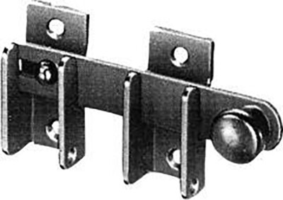 GSG Baubeschläge Vorreiber Nr.8312/G/3 12 Mm Untersatz Hell Verzinkt