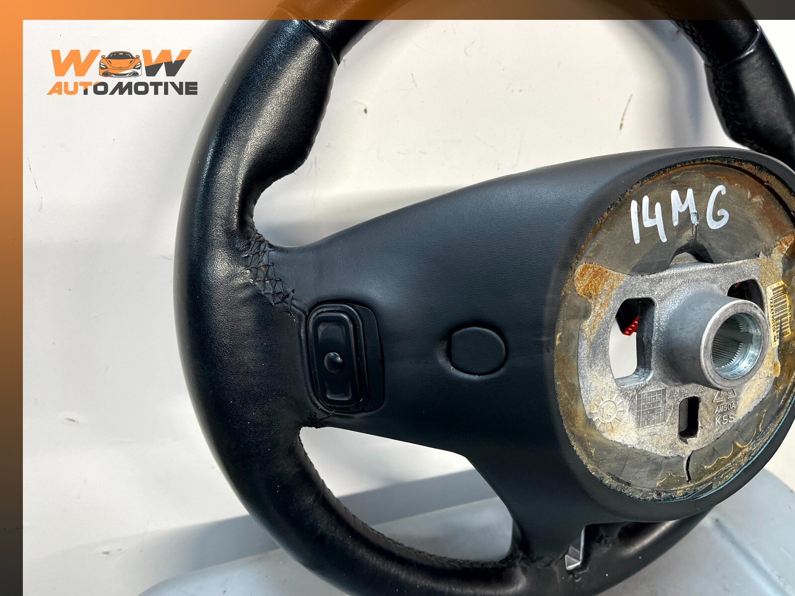 14-17 MASERATI GHIBLI STEERING WHEEL BLACK W/ SWITCHES OEM