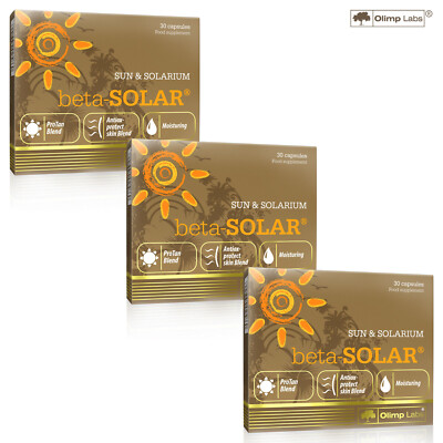 BETA-SOLAR - 30-240 Capsules - Deep Dark Tan Accelerator Tanning Instant Results