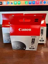 Lot Of 3 Genuine Canon Pixma 35 Black Ink Printer Cartridge PGI-35 NEW In Box