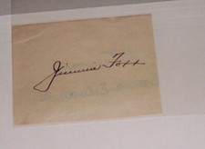 JSA LOA SIGNED AUTOGRAPH JIMMIE FOXX CUT RED SOX A'S WITH VINTAGE PHOTO CUBS