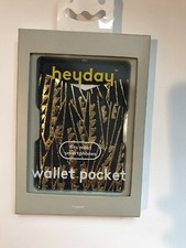 Heyday Smartphone Wallet Pocket Black Gold Nwt Fits Most Smartphones 6, 7, 8