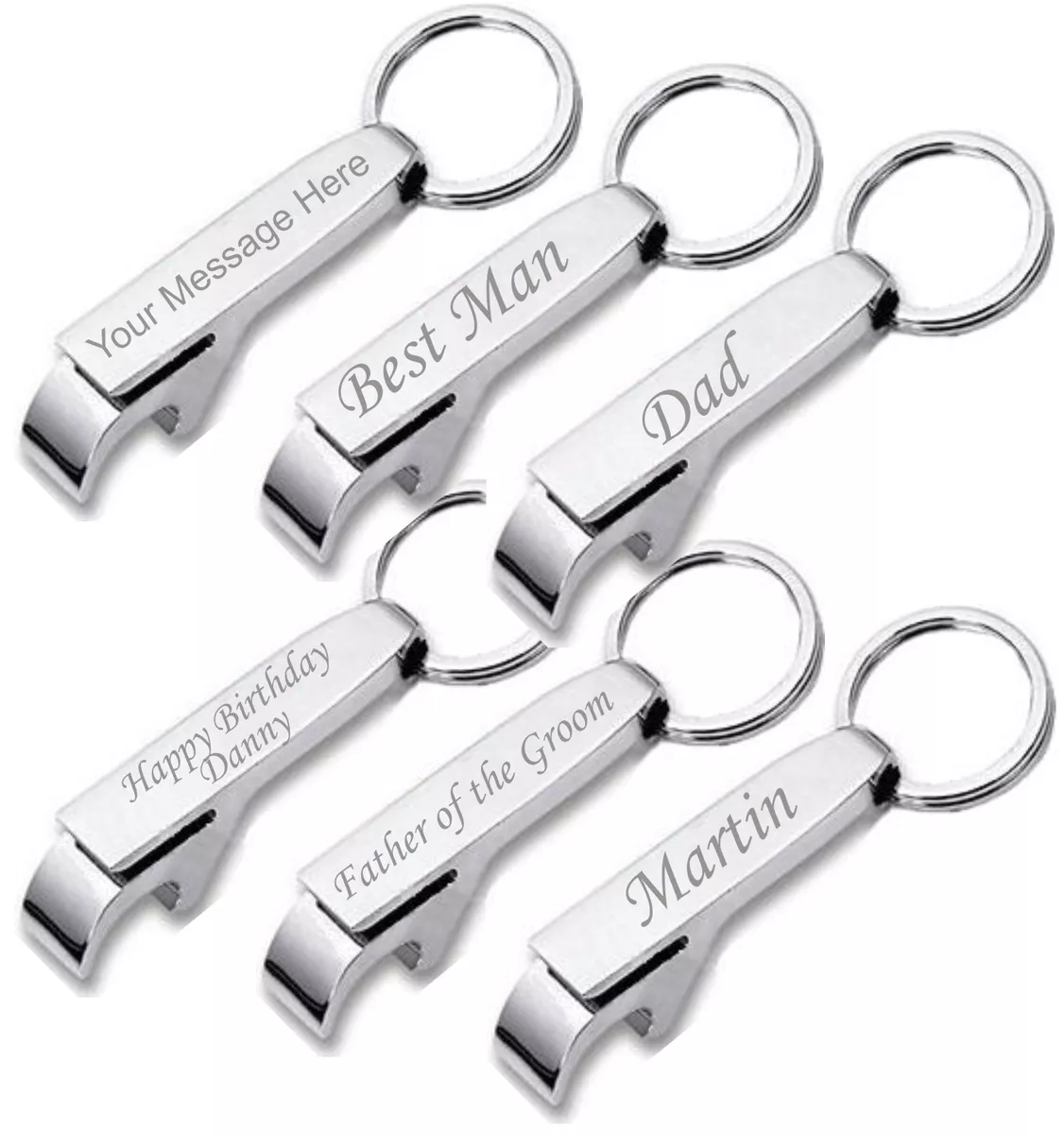 Keyring bottle opener engraved deals