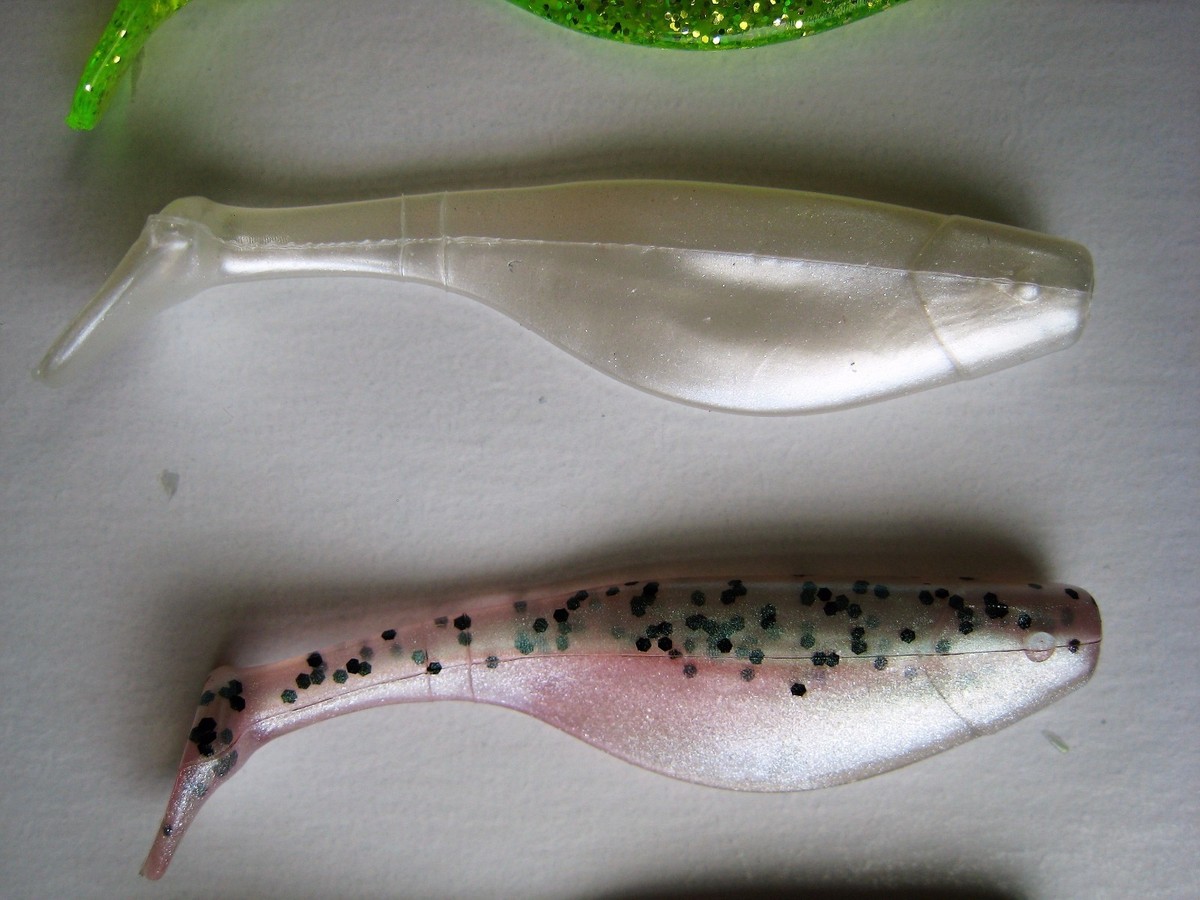 Confezione Da 100 Swim Bait Paddle Tail Shad 3” Rainbow Trout – Esche Soft Plastic USA
