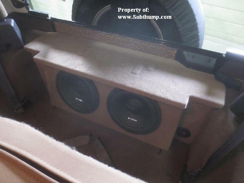 19872006 Jeep Wrangler TJ/YJ Dual 10 Front Fire Subwoofer Enclosure by