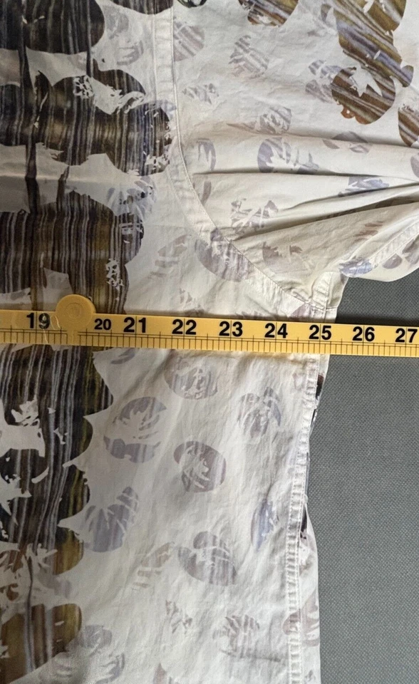 Jhane Barnes Rhedux Shirt Men 2XL Floral 100% Cotton Collared Long Sleeve - Image 2 of 4