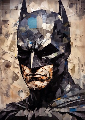 A4 Größe - Batman Poster Druck Wandbild Wohndeko Männerhöhle Geschenke