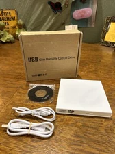 USB 2.0 Slim Portable Optical Drive DVD-RW Laptop Desktop PC