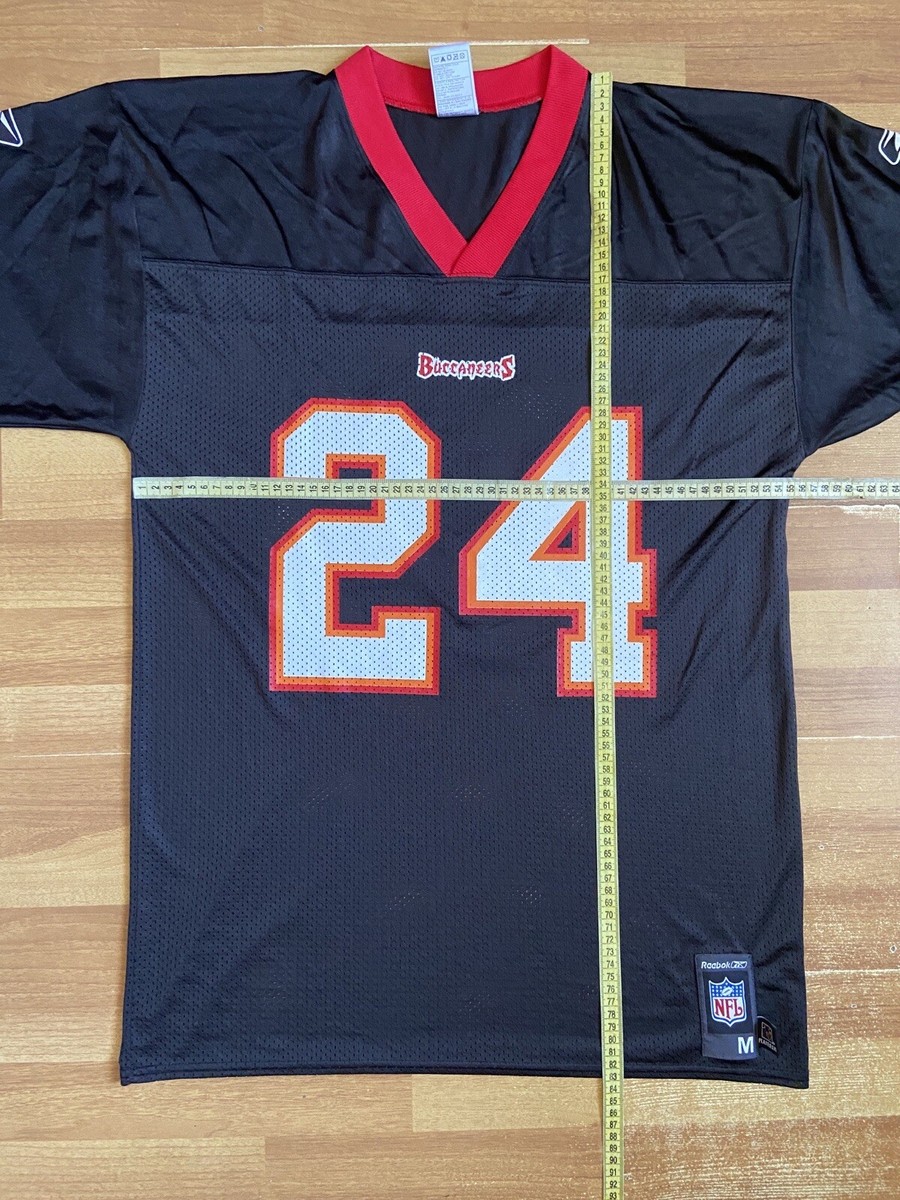 TAMPA BAY BUCCANEERS NFL SHIRT JERSEY REEBOK M MEN BLACK #24