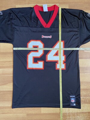 TAMPA BAY BUCCANEERS NFL SHIRT JERSEY REEBOK M MEN BLACK #24
