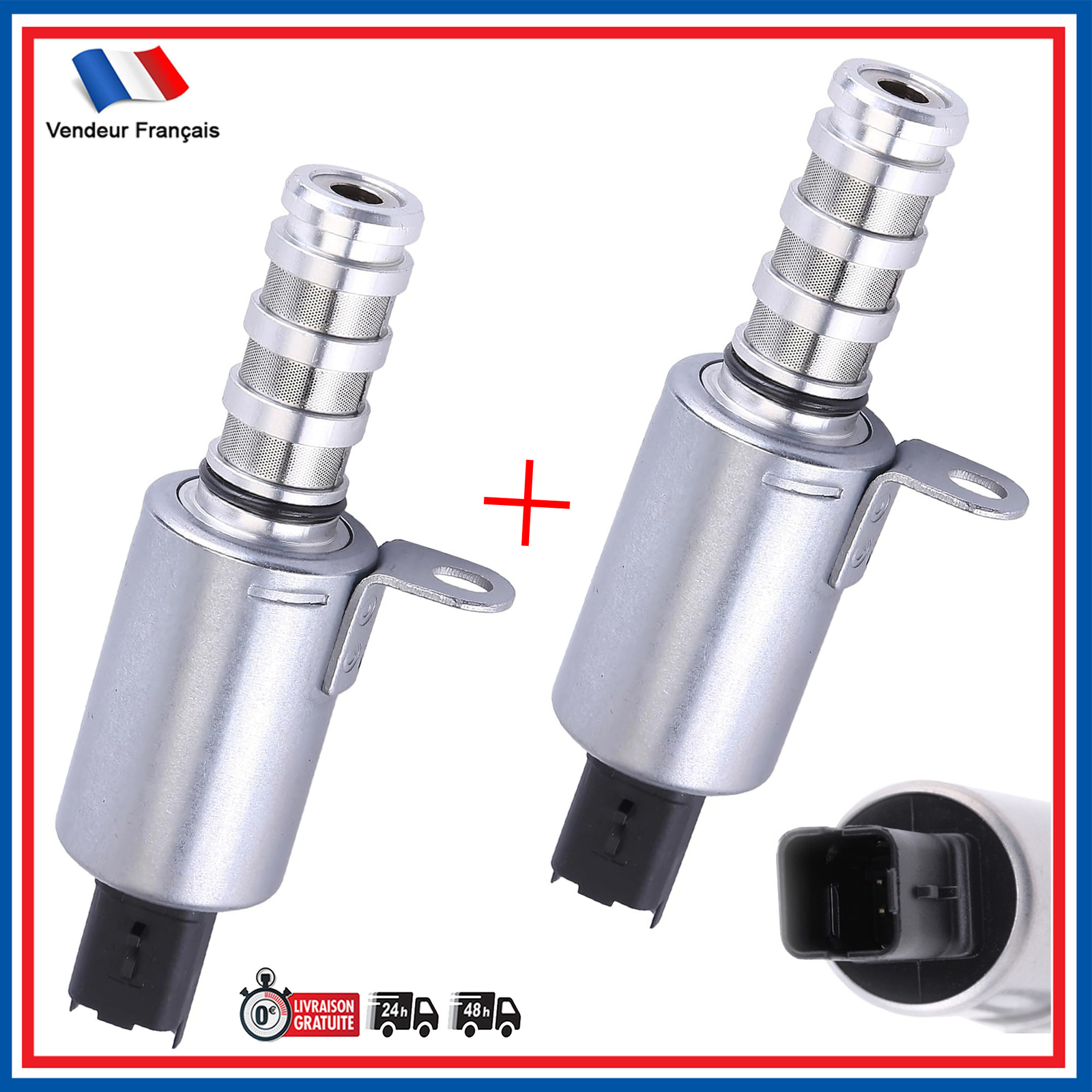 Régulateur de pression d'huile 9675081780 pour Peugeot 208 et 308, lot de 2 pièces d'origine