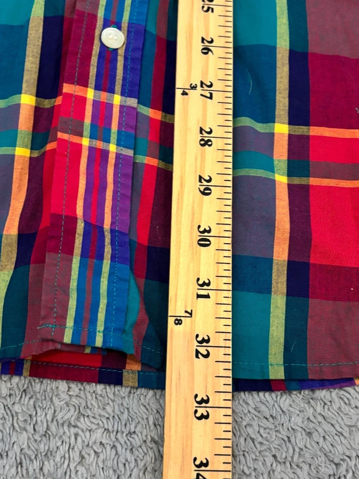 Camisa De Colección St. Michael Para Hombre Grande Multicolor A Cuadros Marks & Spencer Botón S/S Foto 4 de 4