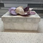Shimmering Sea Shell Trinket or Jewelry Box With Decorative Shell Top — photo 6