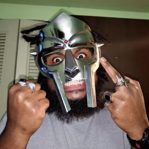 MF DOOM Mask Mad-villain Mild Metal Face Armor Medieval Halloween Face Mask gift - Image 2 of 3