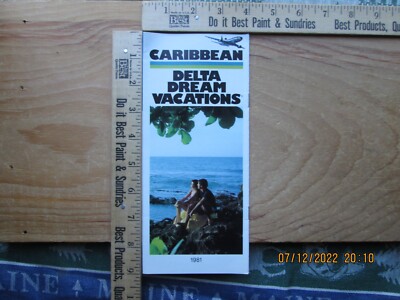 delta dream vacations Caribbean 1981 brochure
