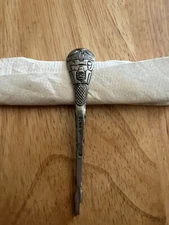 Boma Canada pewter totem pole spoon