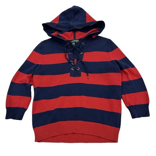 Rugby Ralph Lauren Gray Hoodie L Skull Embroidery | eBay