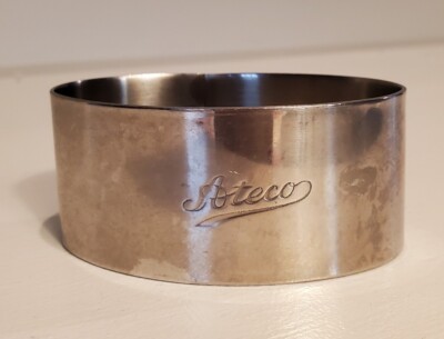 Ateco 4904 - Forma quadrata in acciaio inox, 6,5 x 3,5 cm
