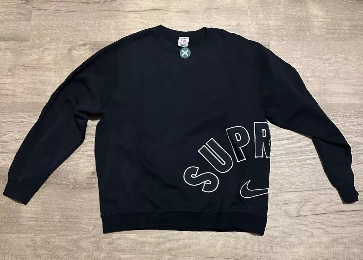 Pull col rond Supreme® x Nike® Arc neuf   Noir   Taille L   SS22