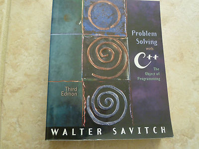 Problem Solving with C++ : The Object of Programming by Walter J. Savitch...