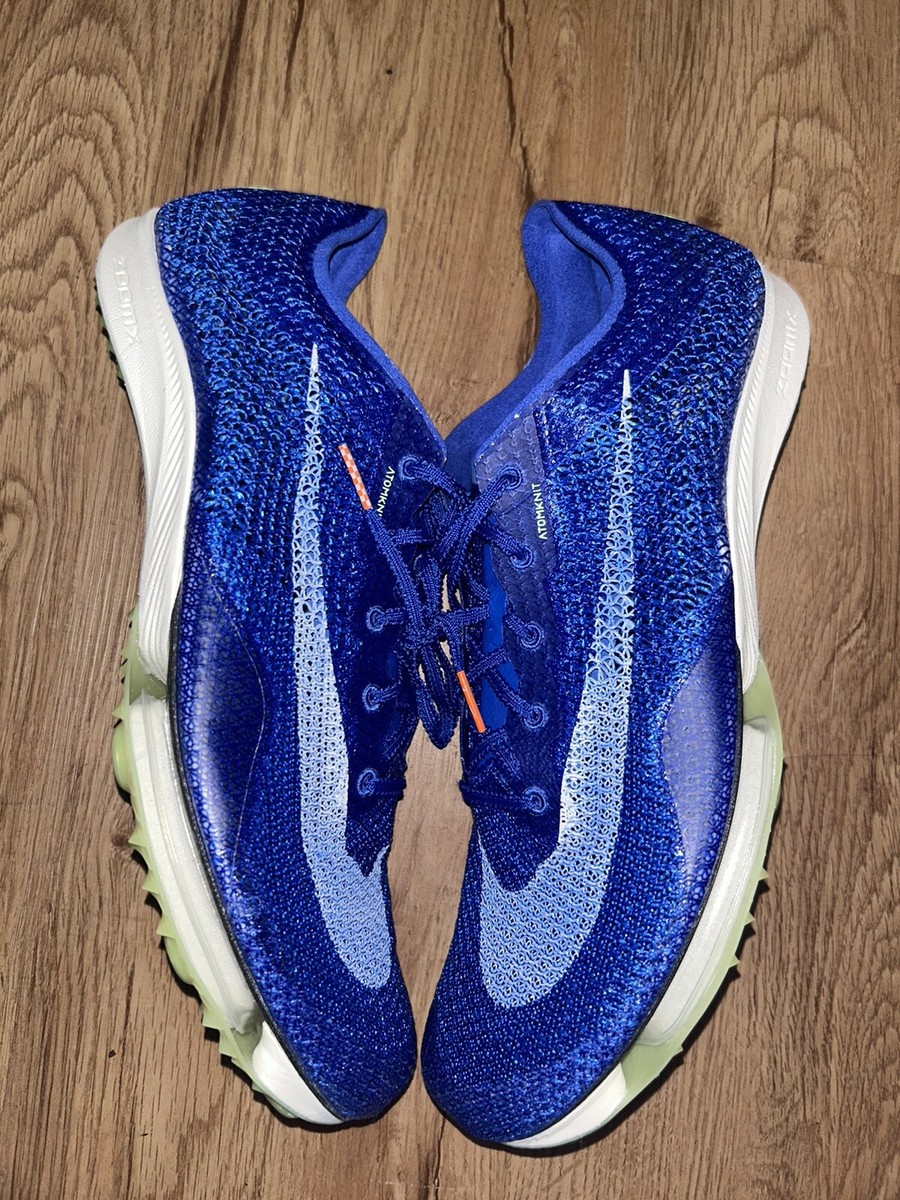 NIKE MENS AIR ZOOM VICTORY RACER BLUE TRACK &FIELD SHOES SIZE 12.5 