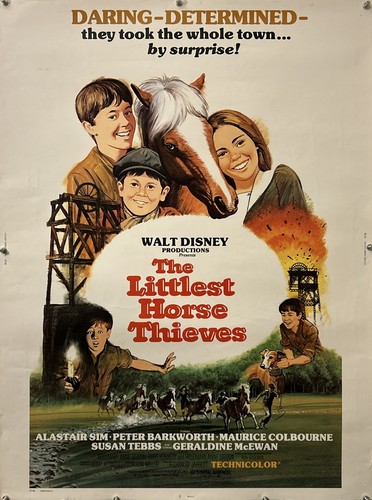 THE LITTLEST HORSE THIEVES Original 30" X 40" Movie Poster - 1977 - WALT DISNEY