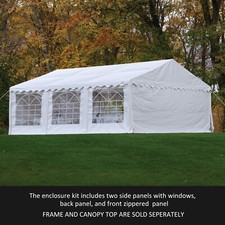 ShelterLogic Party Tent and Enclosure Kit, 20 ft. x 20 ft. x 10 ft. White