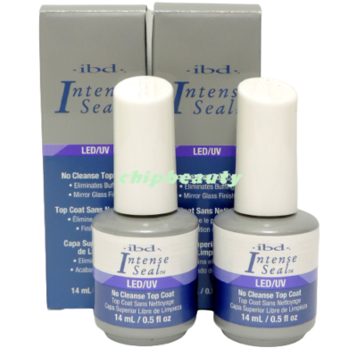 ibd LEDライト IBD Intense Seal LED/UV 0.5fl.oz No Cleanse 2x Top Coat Gel