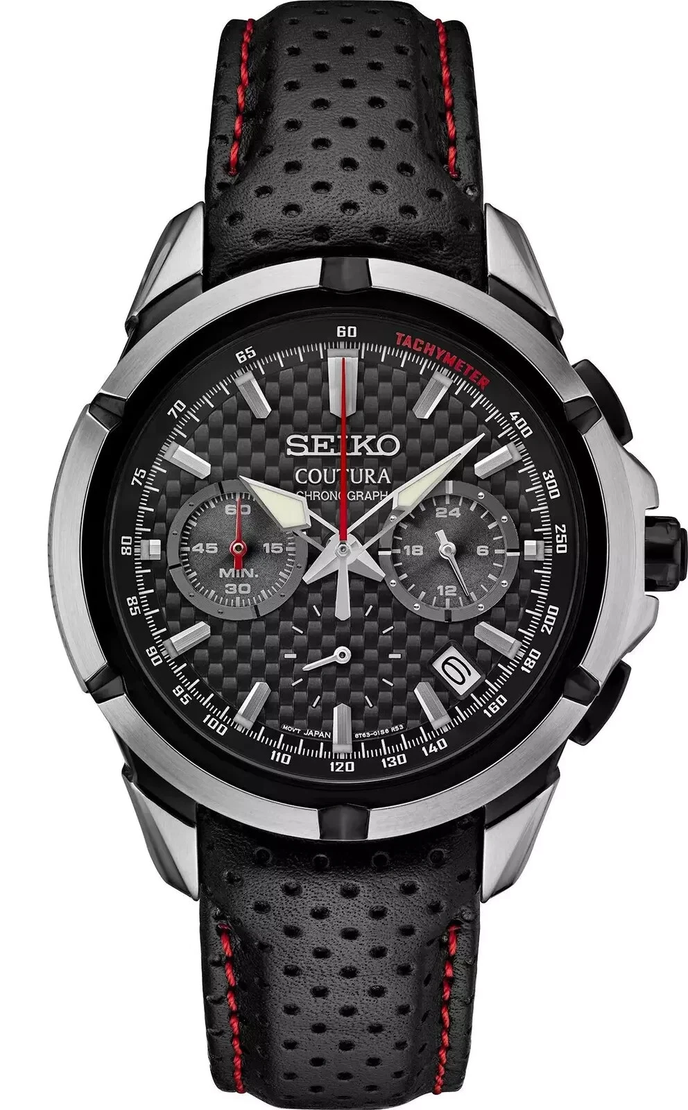 SEIKO COUTURA ソーラー 時計　コーチュラ　メンズ【極美品】 Seiko Coutura Quartz Chronograph 42.0 mm Black Dial Men's Watch