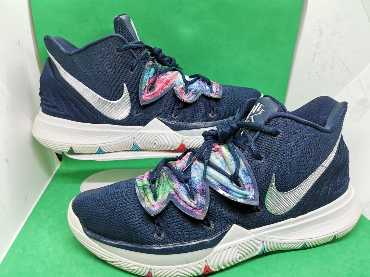 NIKE KYRIE 5 Irving V's Men's Size 13 Galaxy Navy Blue Basketball