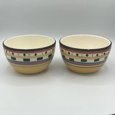 Lot Of 2 Philippe Richard Hand Painted Timberland Soup Cereal Bowl