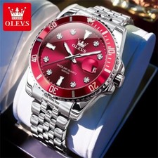 Waterproof Quartz Watch Luminous OLEVS Business Luxury Men Date Men's Strap