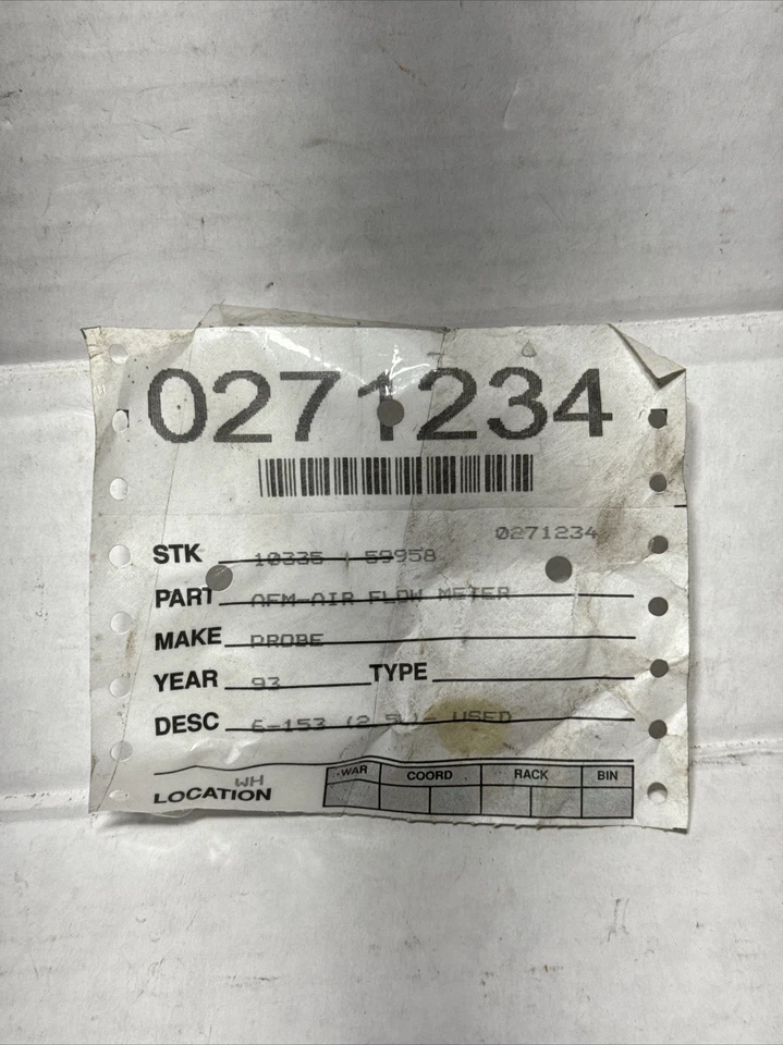 1993 Ford Probe Air Flow Meter F82-12b579-ea OEM 2.5L Fits Mazda Like New - Image 2 of 4