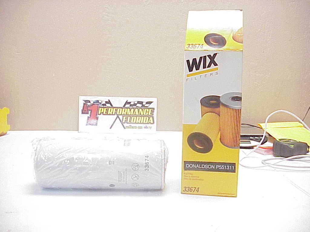 New WIX 33674 Fuel Filter for Semi Trucks - Peterbilt Kenworth Freightliner-image