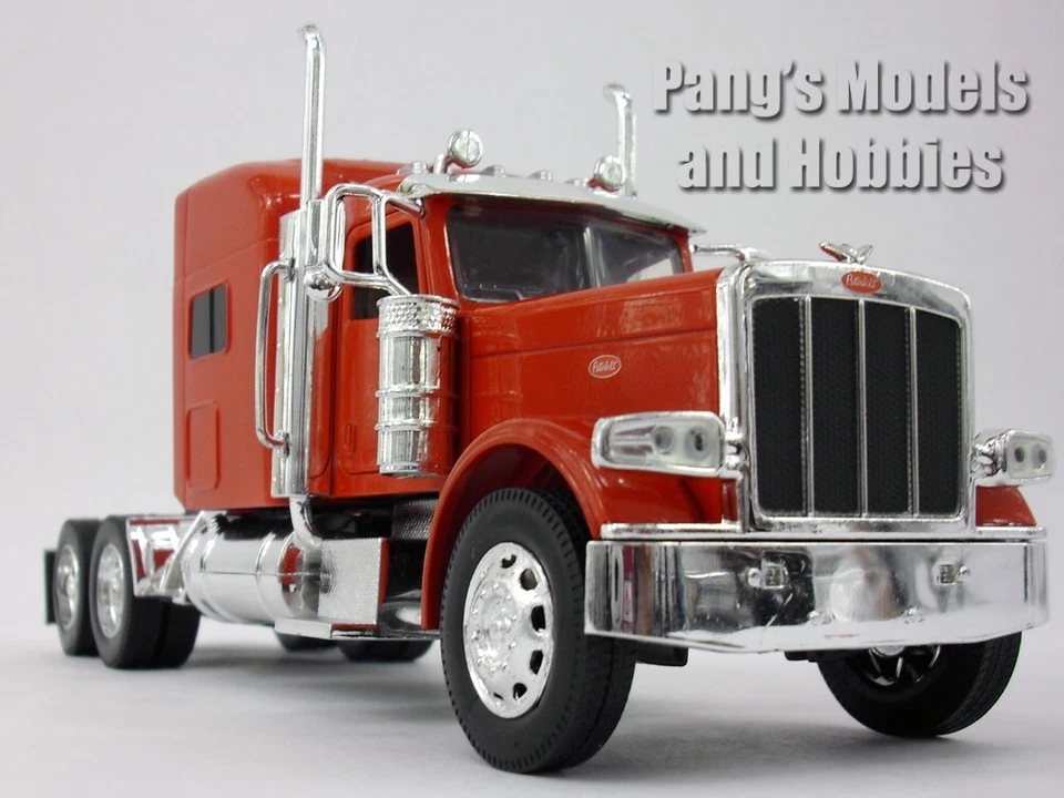 Peterbilt Model 389 Semi Truck - Sleeper Cab 1/32 Scale Diecast Model - RED - Image 4 of 4