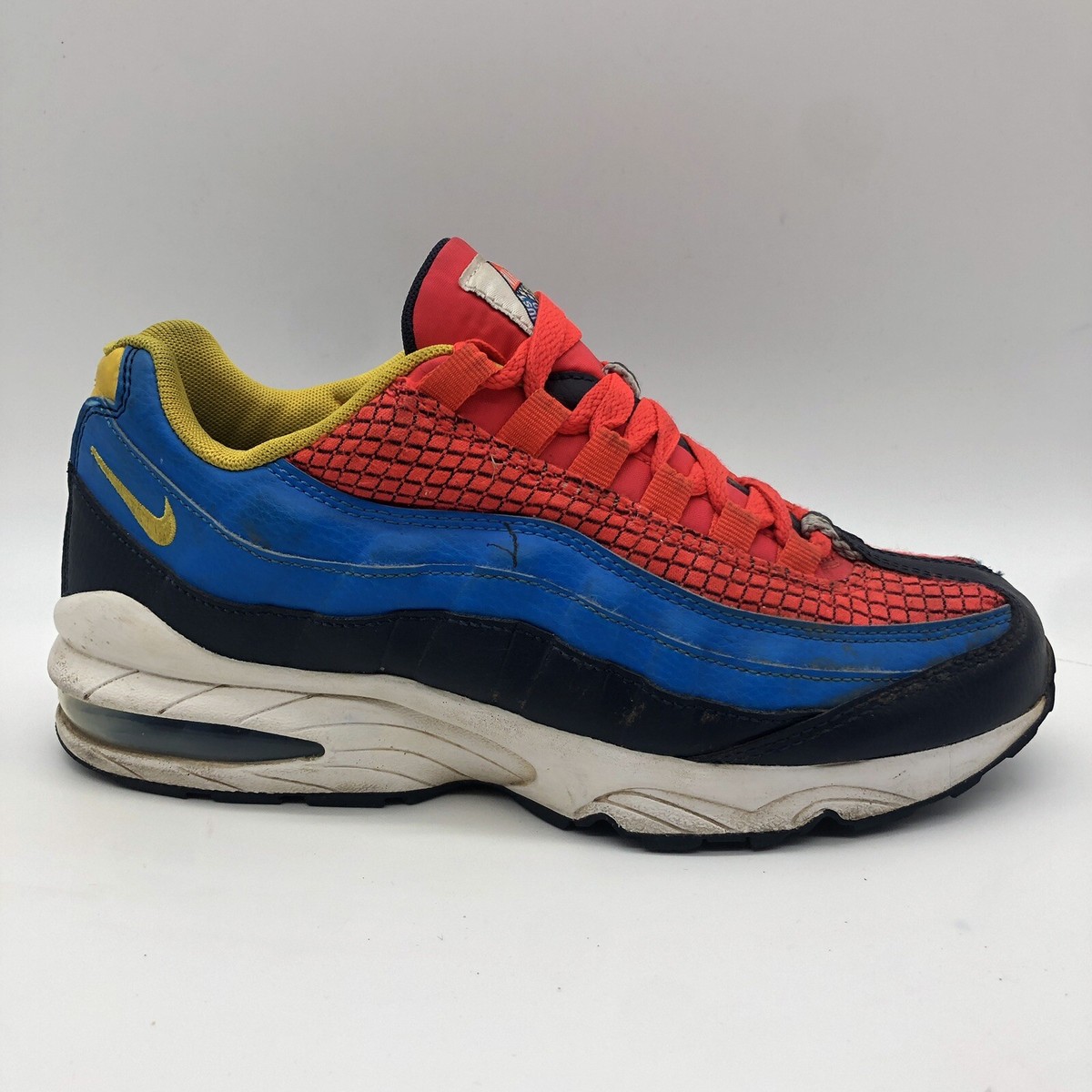 Nike Air Max 95 Now GS Big Kids Size 7Y Crimson Blue Athletic 