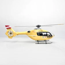 Roban RTF 450Size EC135 Yellow Red Tail RC Helicopter 4 blades X2 Model