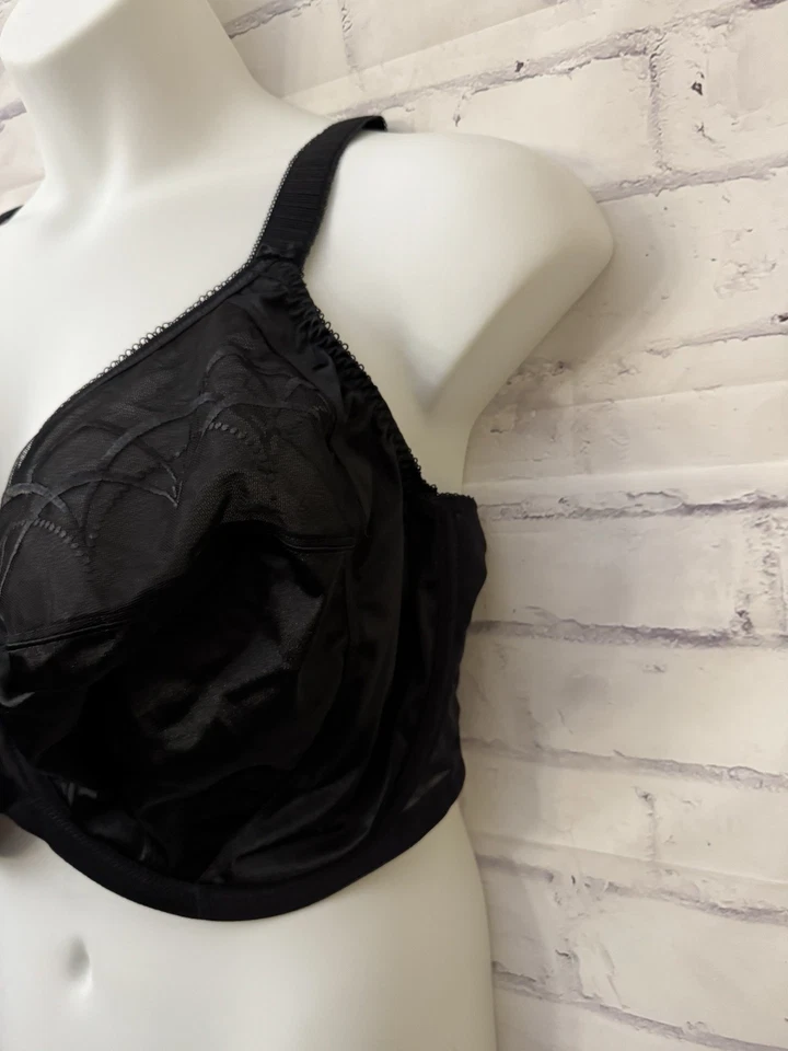 Sujetador Elomi Cate EE. UU. Talla 44K Soporte Lateral Con Aros Sin Forro Sexy Negro Nuevo Foto 2 de 4