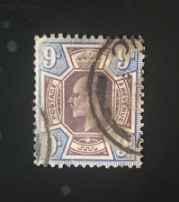 Stamps Great Britain  SG250 / 91  9d purple/ultra King Edward VII, see details