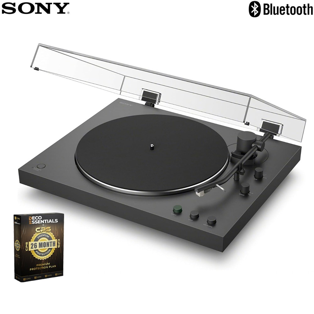 Sony Full Auto Playback Turntable with Bluetooth Black + 2 Y