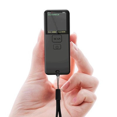 Mini Portable 1D Wireless Barcode Scanner,Bluetooth and2.4Ghz and USB All in one