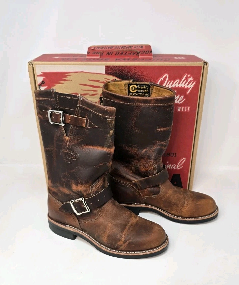 Chippewa Brown Leather Boots for Women for sale | eBay display picture 2