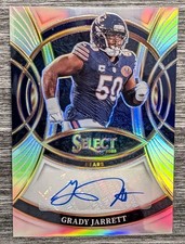 2025 Panini Select Grady Jarrett Silver Signatures Prizm Autograph Chicago Bears