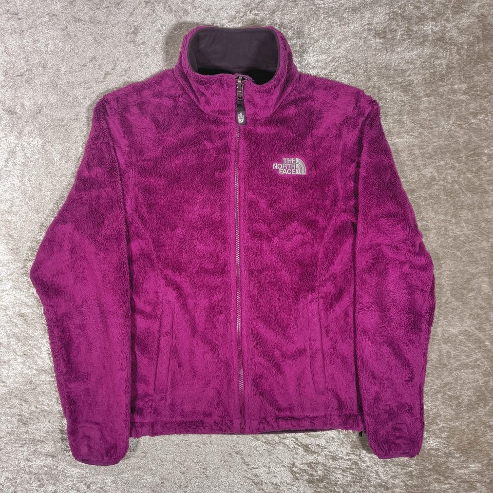 The North Face Deep Pile Fleece Jacket Sherpa Full Zip Purple Womens Small