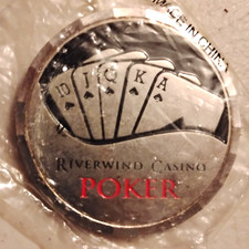 Riverwind Casino Poker Card Guard Cover Protector Royal Flush NICE COLLECTABLE!!