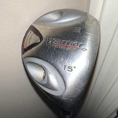 WARRIOR CUSTOM GOLF 3 Fairway Wood 15 Degree RH Reg Flex Graphite Shaft 46 