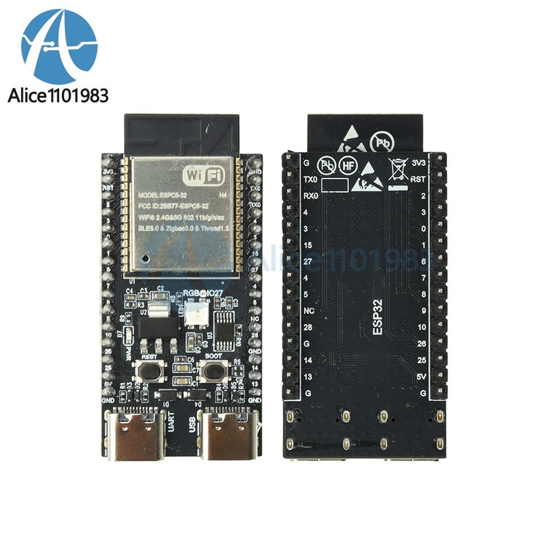 ESP32-C5-H4 Dual Band WiFi Bluetooth Development Board 4MB CH340 Driver Welded