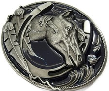 Vintage Horse Head Western Belt Buckle