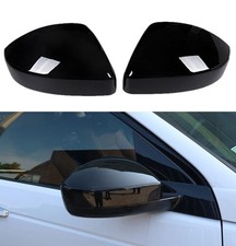 Gloss Black Side Mirror Cap Overlay Cover #A Fits Discovery Spor Evoque Velar